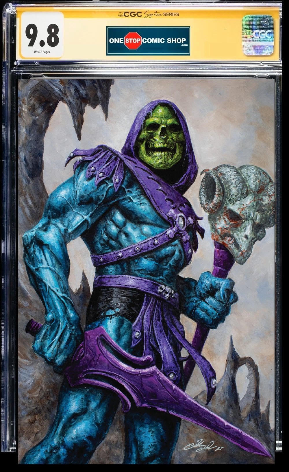 CGC Signature Series 9.8 - He-Man MOTU Sword of Flaws #1 - Johnny Desjardins Exclusive (PRE-SALE 6/26_