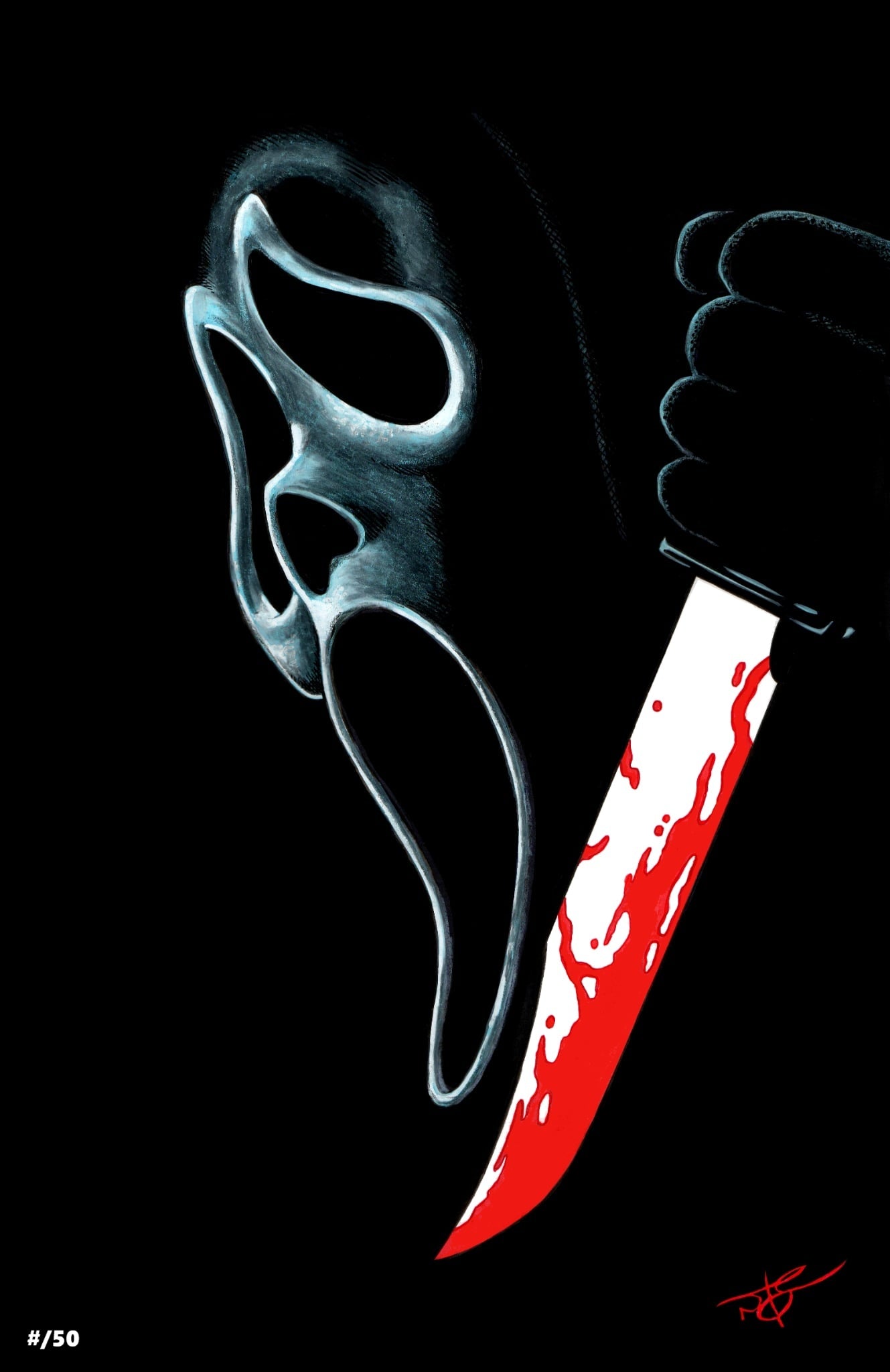 Fame: Tribute to Wes Craven #1 SCREAM HOMAGE EXCLUSIVE - FOIL # to 50