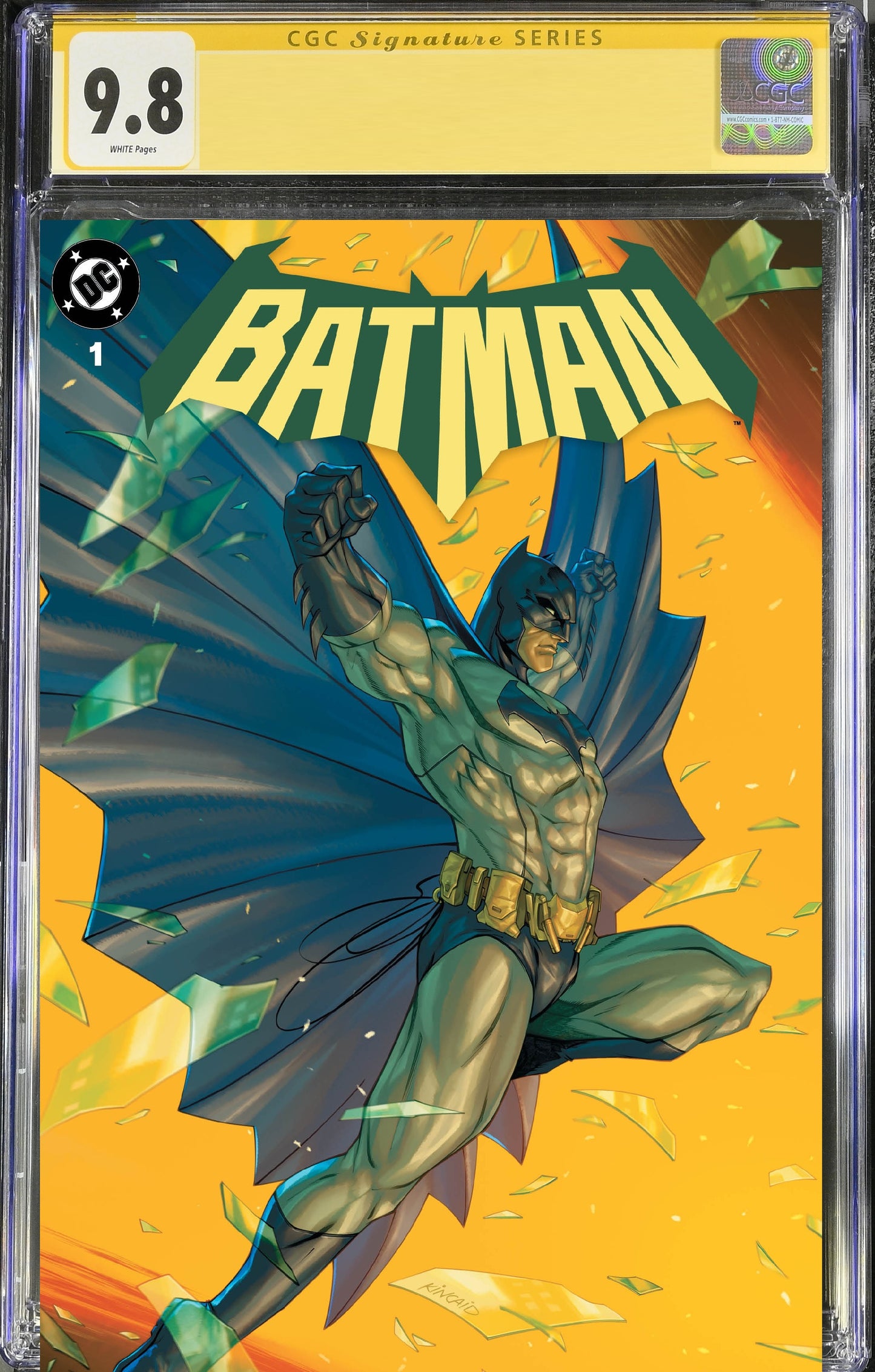 CGC Signature Series 9.8 - Batman #1 - Ryan Kincaid Exclusive - signed by Ryan Kincaid - PRE-SALE 11/25