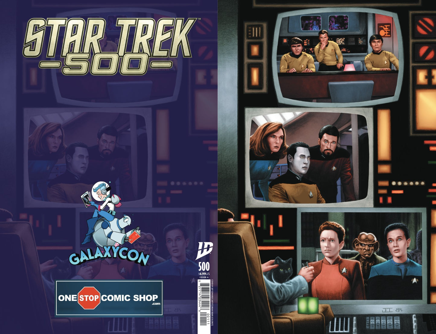 Star Trek #500 GALAXYCON EXCLUSIVE VARIANT A by Jeff Edwards and Brian Reber - PRE-SALE 4/25