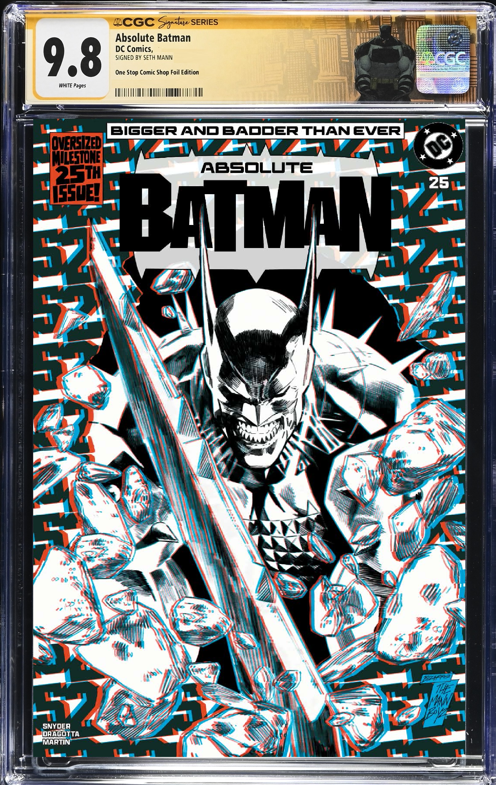 CGC SS 9.8 - Absolute Batman #25 - CARDSTOCK - CGC Signature