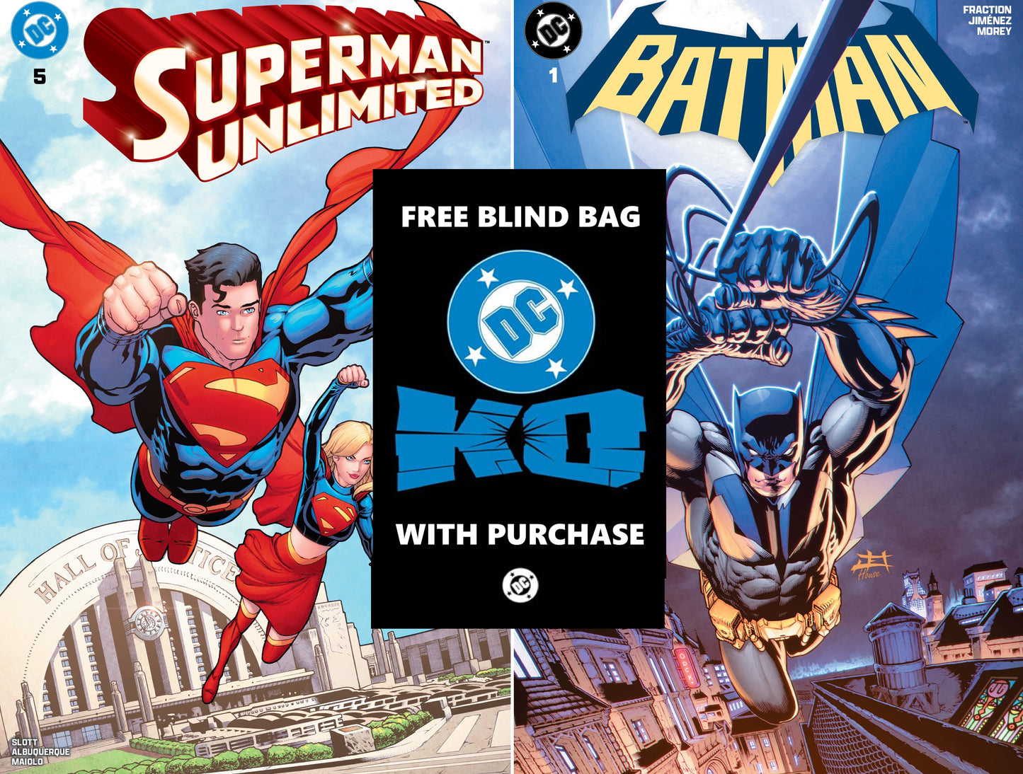 WORLDS FINEST TWO PACK - One Stop Comic Shop Exclusive + FREE DC KO BLIND BAG