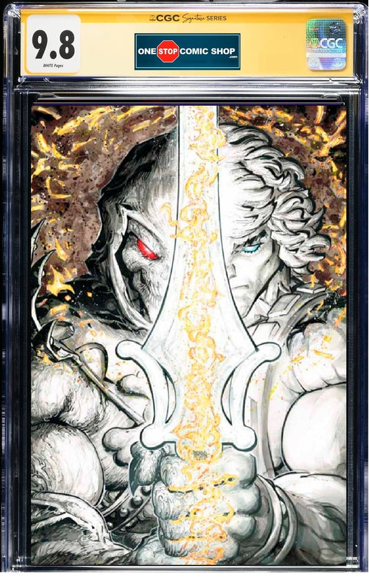 CGC Signature Series 9.8 - He-Man MOTU Sword of Flaws #1 - Freddie Williams Exclusive - signed by Freddie Williams PRE-SALE