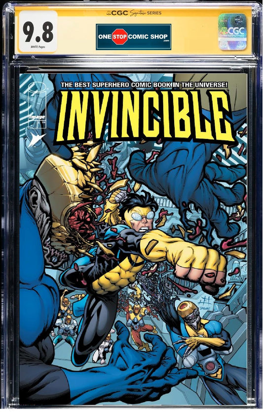 CGC Signature Series 9.8 - Invincible #1 FOIL EXCLUSIVE signed by Jeff Edwards