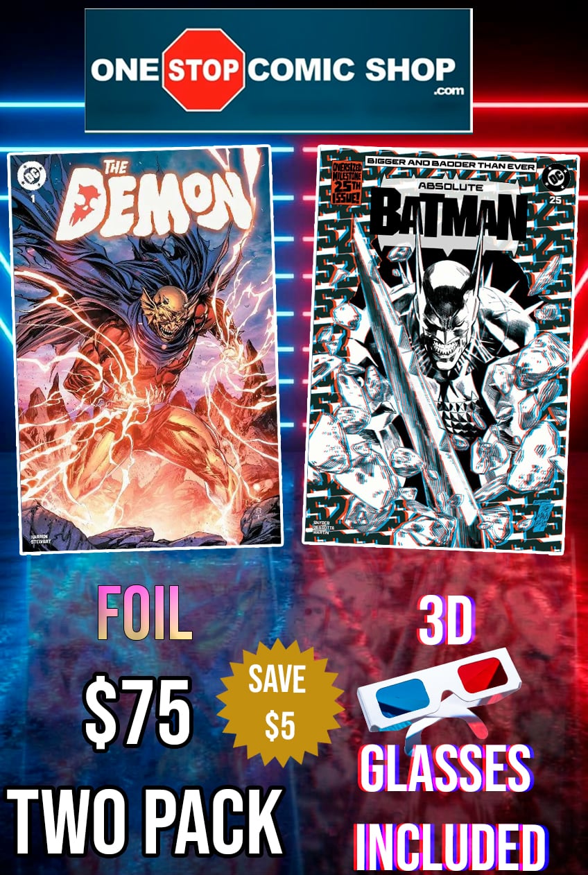 TWO PACK Absolute Batman #25 & Demon #1 FOIL - Unsigned - NM 9.4+ LIMIT 1 PER PERSON (PRE-SALE MID NOVEMBER 2026)